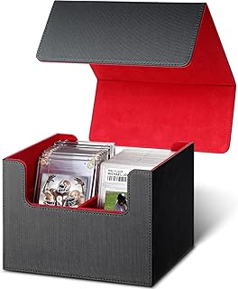 Deck Card Storage for 64 Screw Trading Cards,2 Rows Deck Trading Cards Box Holding Compatible with TCG Loader MTG Storage Boxes for Baseball Play Cards(Red)
