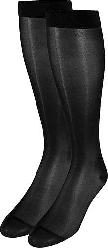 Vista 83 de Truform - Medias de compresión traslúcidas para mujer, hasta la rodillas, 15-20 mmHg, 20 denier, color piel, talla S Beige