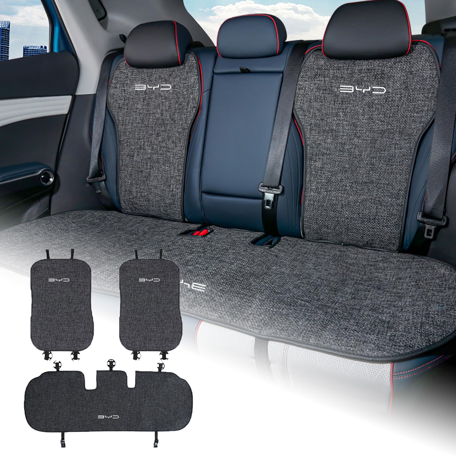 3Pc/Set Car Front Back Seat Cushion Protector Pad Accessories For MG