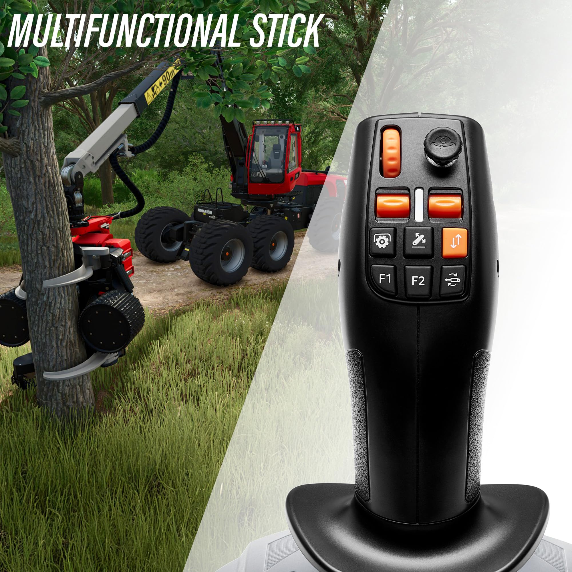 Thrustmaster SimTask FarmStick Multifunktionaler Joystick für Landwirtschaftssimulation PS5 PC