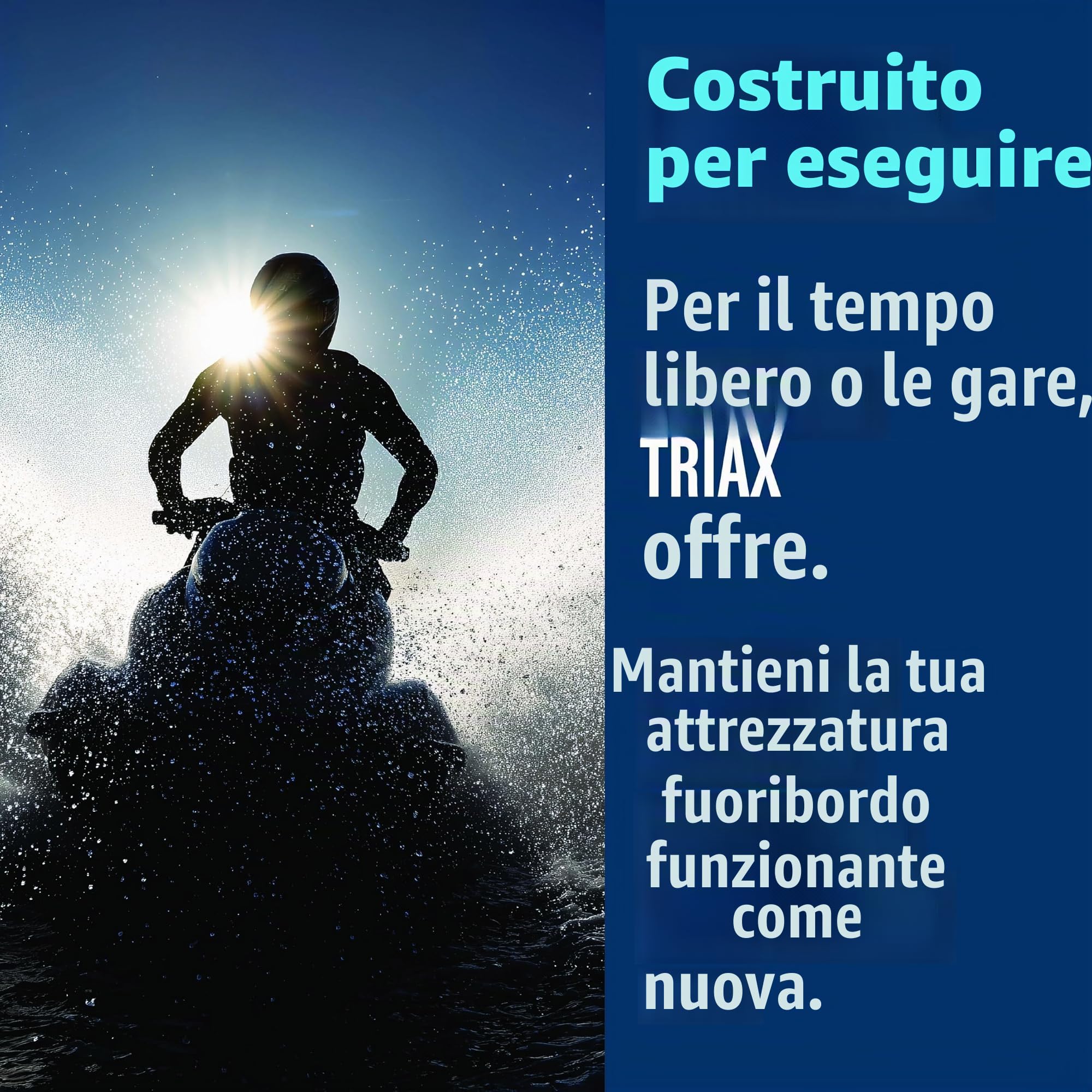 TRIAX Marine Ultra TC-W3 Olio Motore 2 Tempi Sintetico - Per Fuoribordo, Moto d’Acqua e Motori Marini 2T - Specifica NMMA TC-W3-3,78 L/1 Gallone