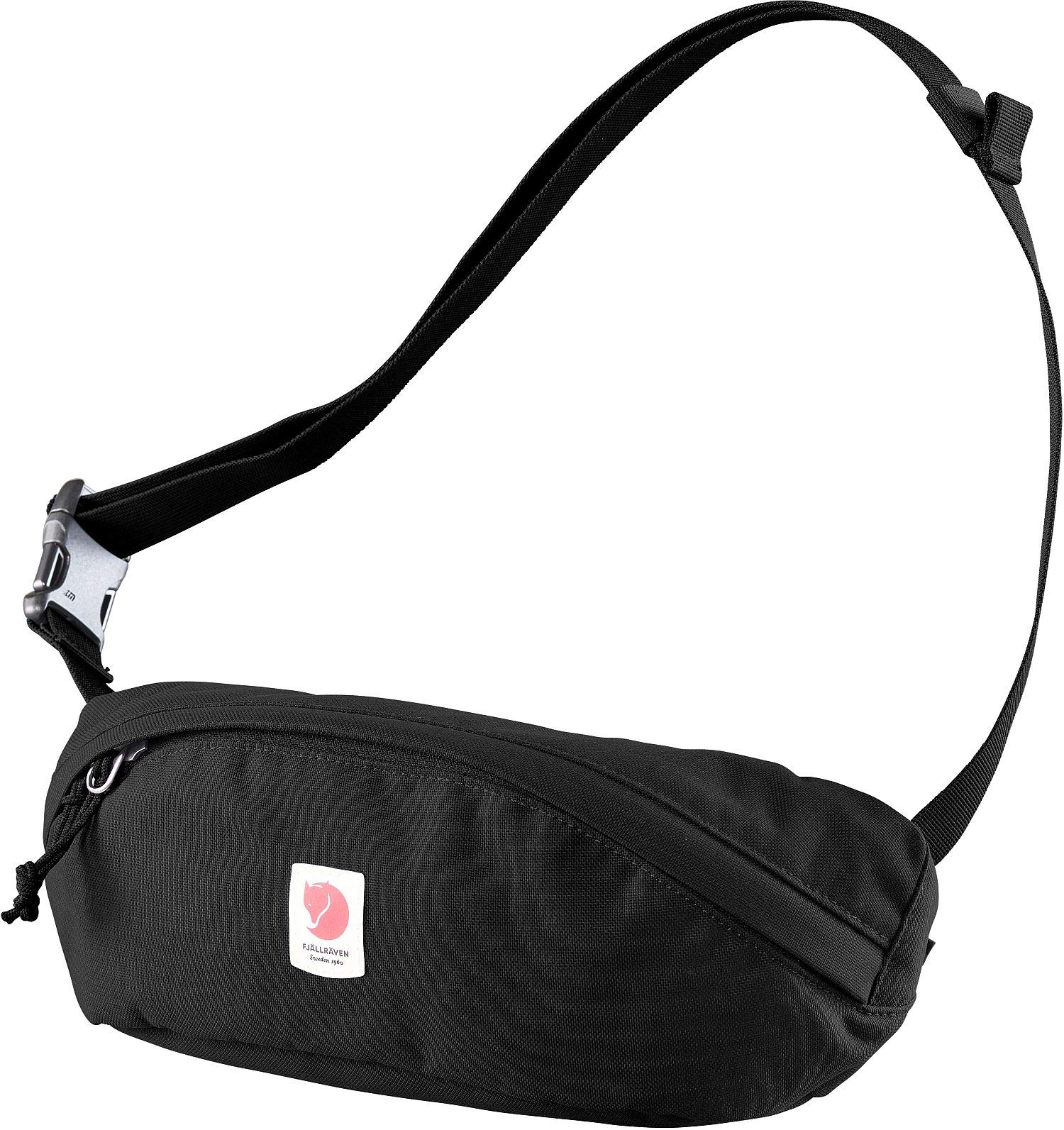 FJALLRAVEN Ulvo Medium torba na biodra, czarna, 28 x 12 x 10 cm, 2 l