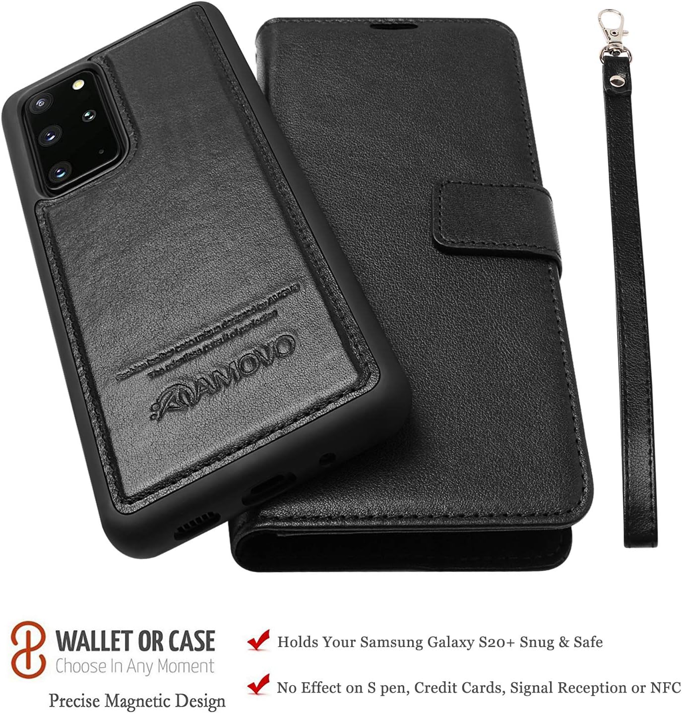 Get Popular Offer AMOVO Case for Galaxy S10E (5.8’’) [Genuine Leather] Galaxy S10E Wallet Case Detachable [2 in 1 Folio] [Wristlet] [Wireless Charge] Leather Case for Samsung Galaxy S10E (S10E, Genuine Leather Brown)