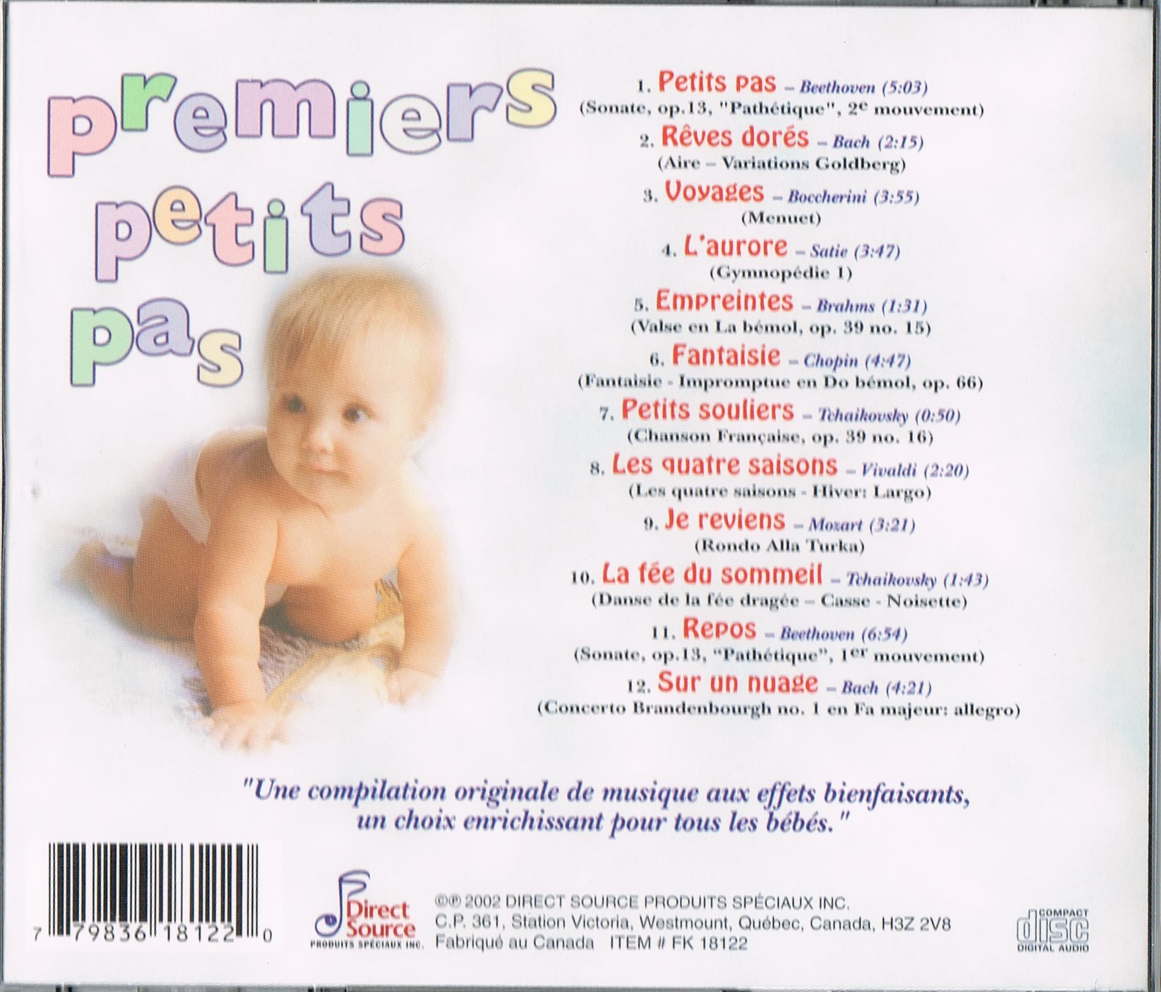 Premiers Petits Pas [Audio CD]