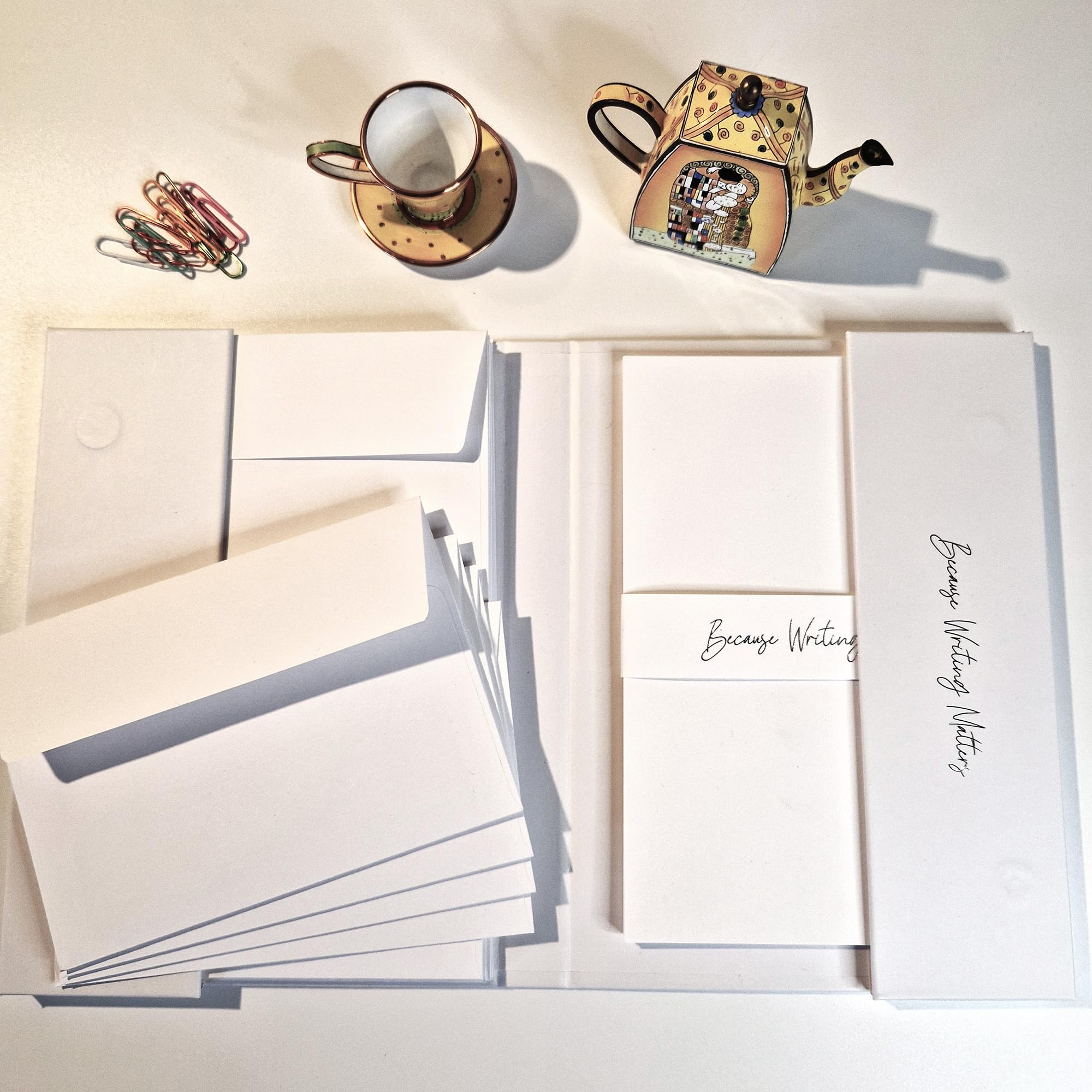 Papier à Lettres Et Enveloppes De Noël – Lot De 40 Pièces – Motif 'Temps De Noël' – Format A4 Et DIN Long – Pour Impressions Et écriture Main - 2