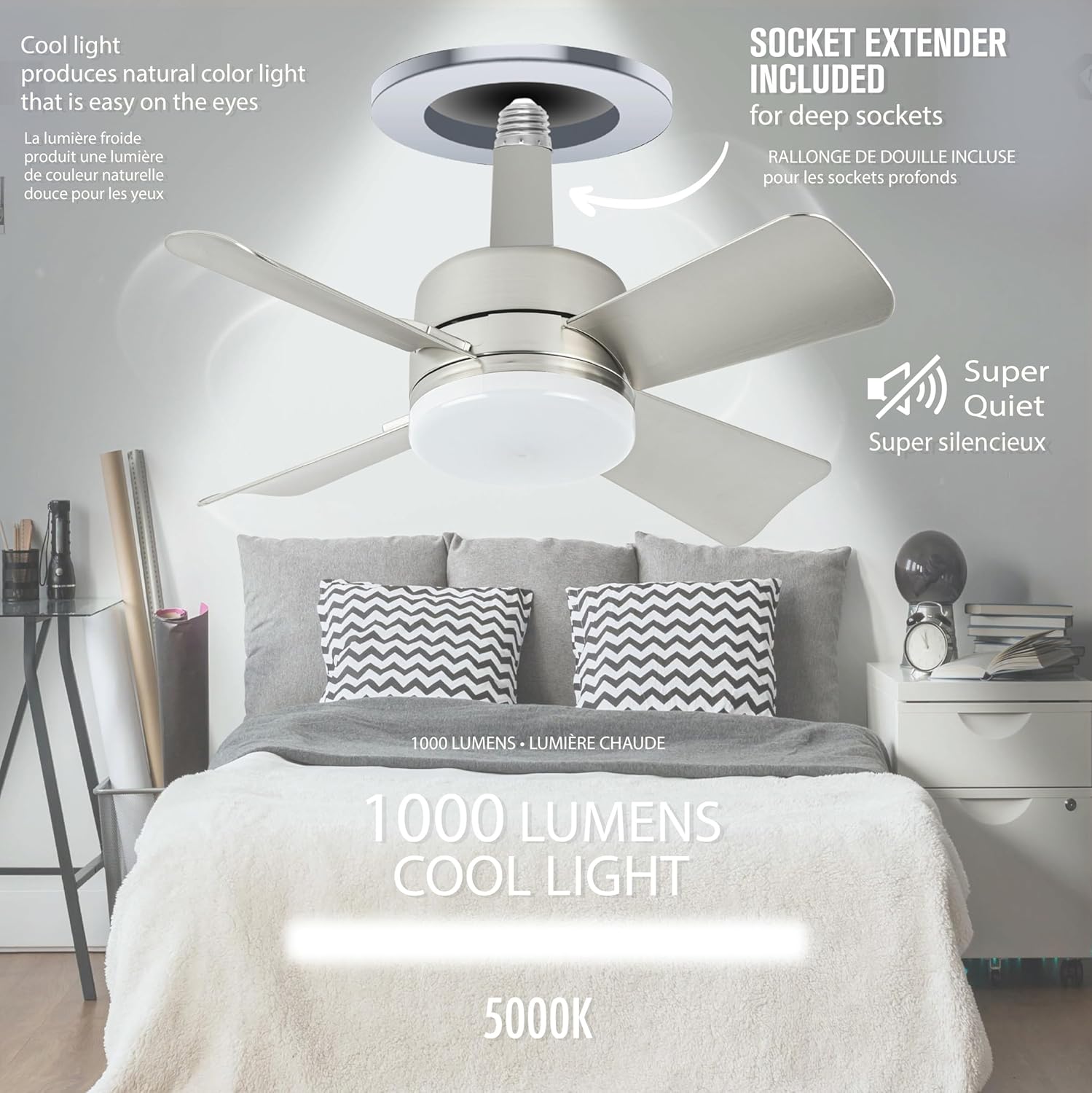 Bell+Howell Socket Breeze Cool Light Deluxe
