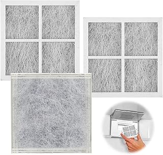 2 sztuki filtrów do lodówki, filtr higieniczny, do lodówki, z węglem aktywnym, filtr powietrza, lodówka, filtr zapasowy, świeże powietrze, usuwanie zapachów, do lodówki Lg Lt120f, z zamrażalnikiem