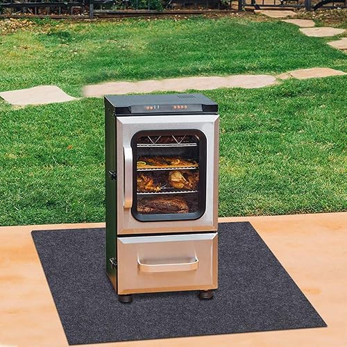 Miniatura 2 de Tapete eléctrico para ahumador, protege los suelos de madera de derrames de líquidos y salsas, tapete de horno de alta calidad, tapete debajo de la