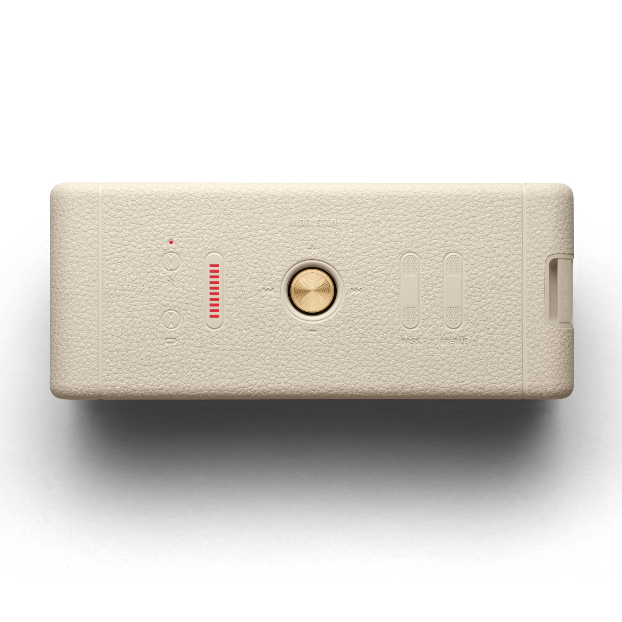 Marshall Middleton Altoparlante Bluetooth wireless portatile - Oltre 20 ore di riproduzione portatile - Impermeabile IP67 - Crema