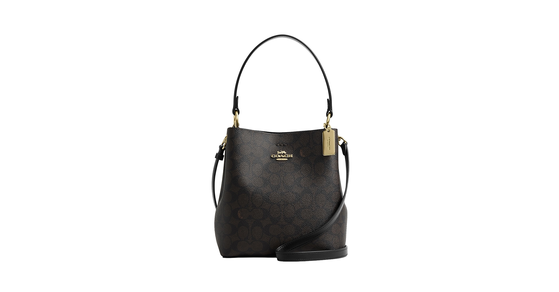 COACH Small Town Bucket, Black Oxblood: Handbags: Amazon.com