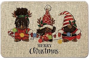 African-American Christmas Doormat: Greet the Holidays with Style and Culture