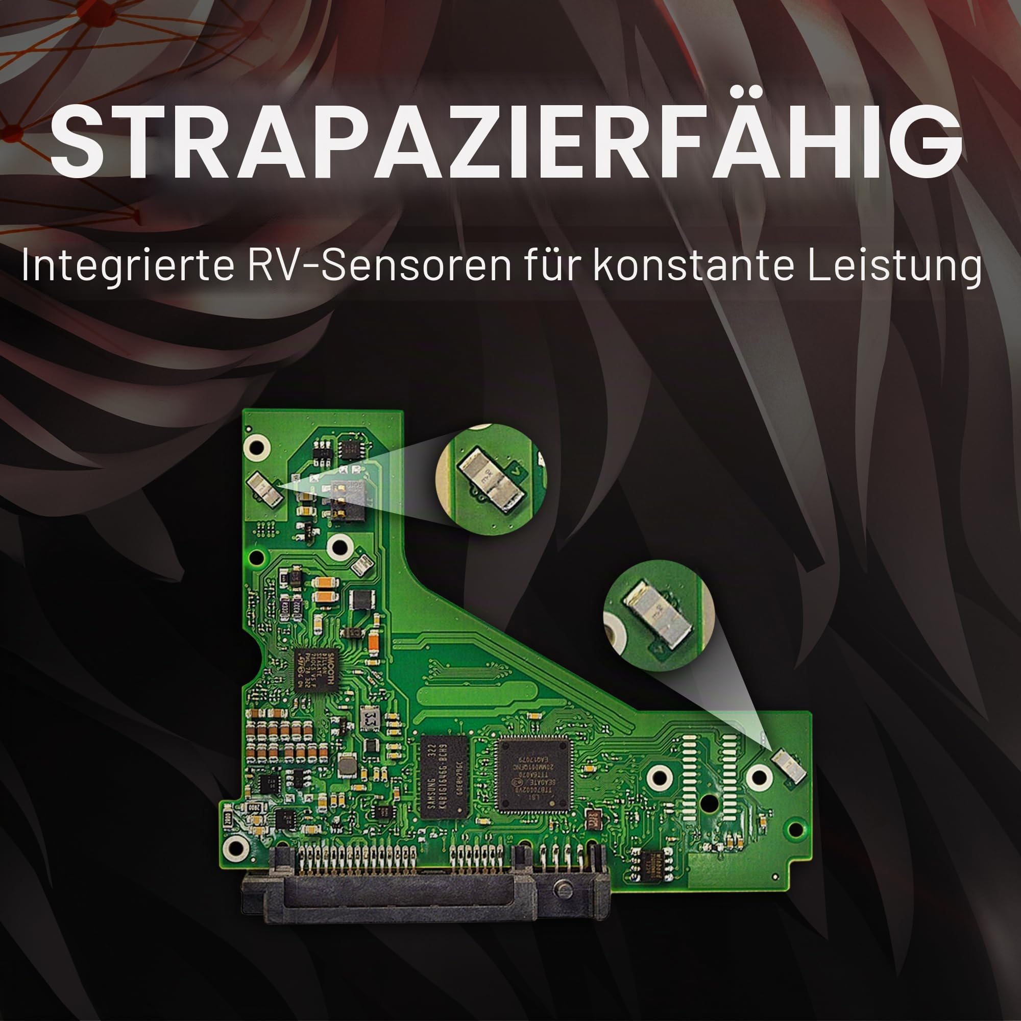 Seagate IronWolf 6 TB HDD, NAS interne Festplatte (8, 9 cm (3, 5 Zoll), 7200 U/Min, 256 MB Cache, SATA 6 Gb/s, silber) Modellnr.: ST6000VN001