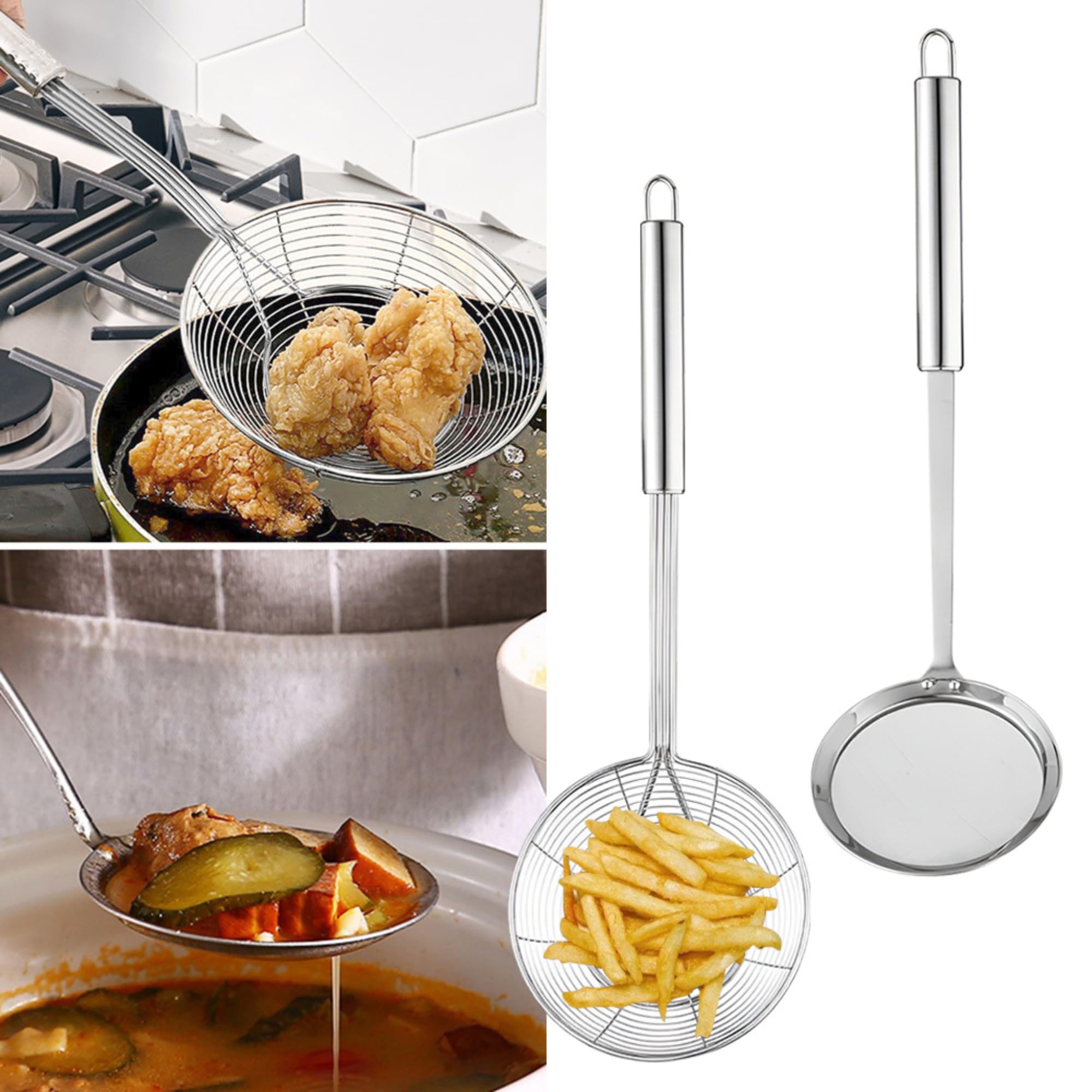 Ecumoire Inox 18cm Écumoire Araignée Inox 18 Cm - Manche Long 38,5 Cm - Pour Friture Et Pâtes - Lave-vaisselle écumoire Araignée Professionnelle Ecumoire Inox 18cm Écumoire Araignée Inox 18 Cm - Manche Long 38,5 Cm - Pour Friture Et Pâtes - Lave-vaisselle écumoire Araignée Professionnelle