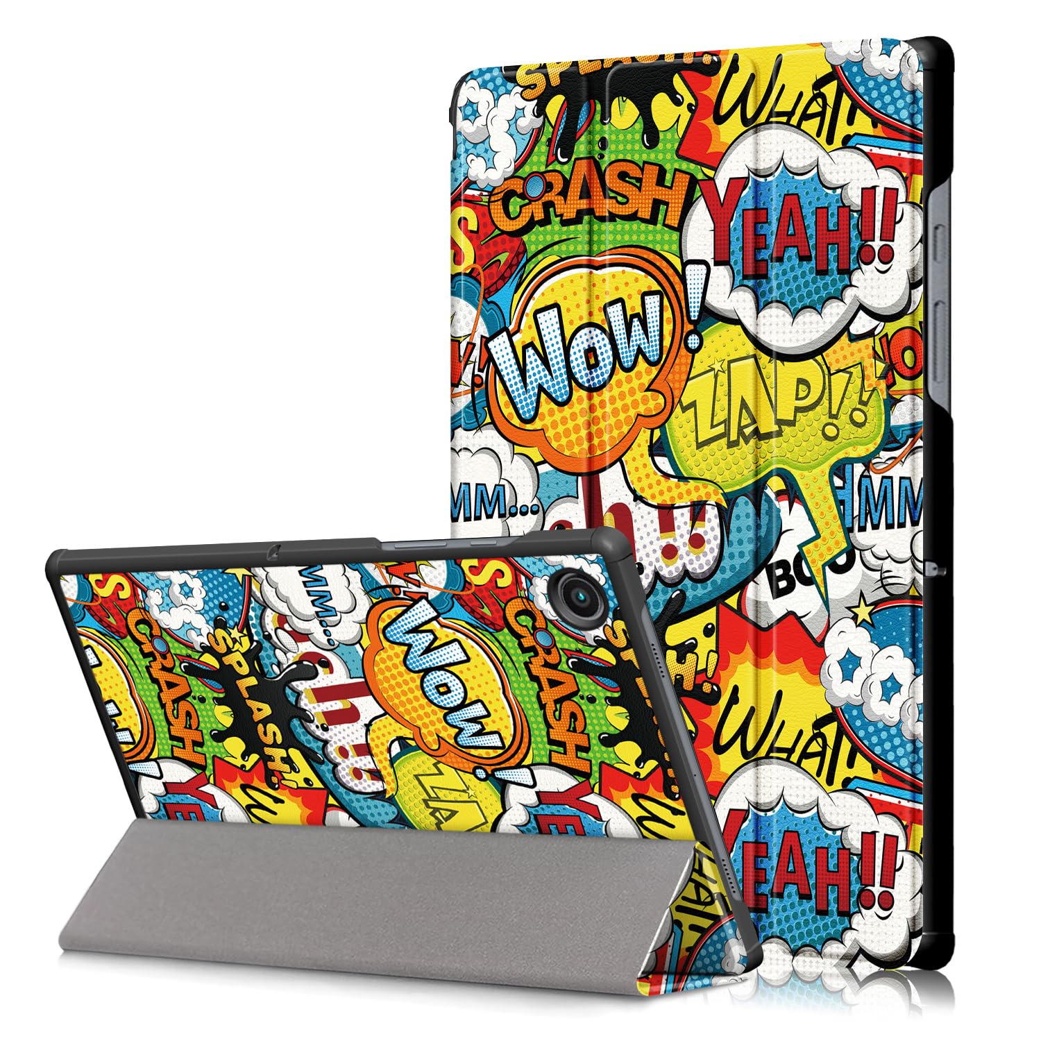 Xuanbeierfor Galaxy Tab A8 10.5 Case,Slim Stand Hard Back Shell Protective Smart Cover Case for Galaxy Tab A8 10.5 Inch 2022 SM-X200 X205 X207 with Auto Wake/Sleep Function,Wow