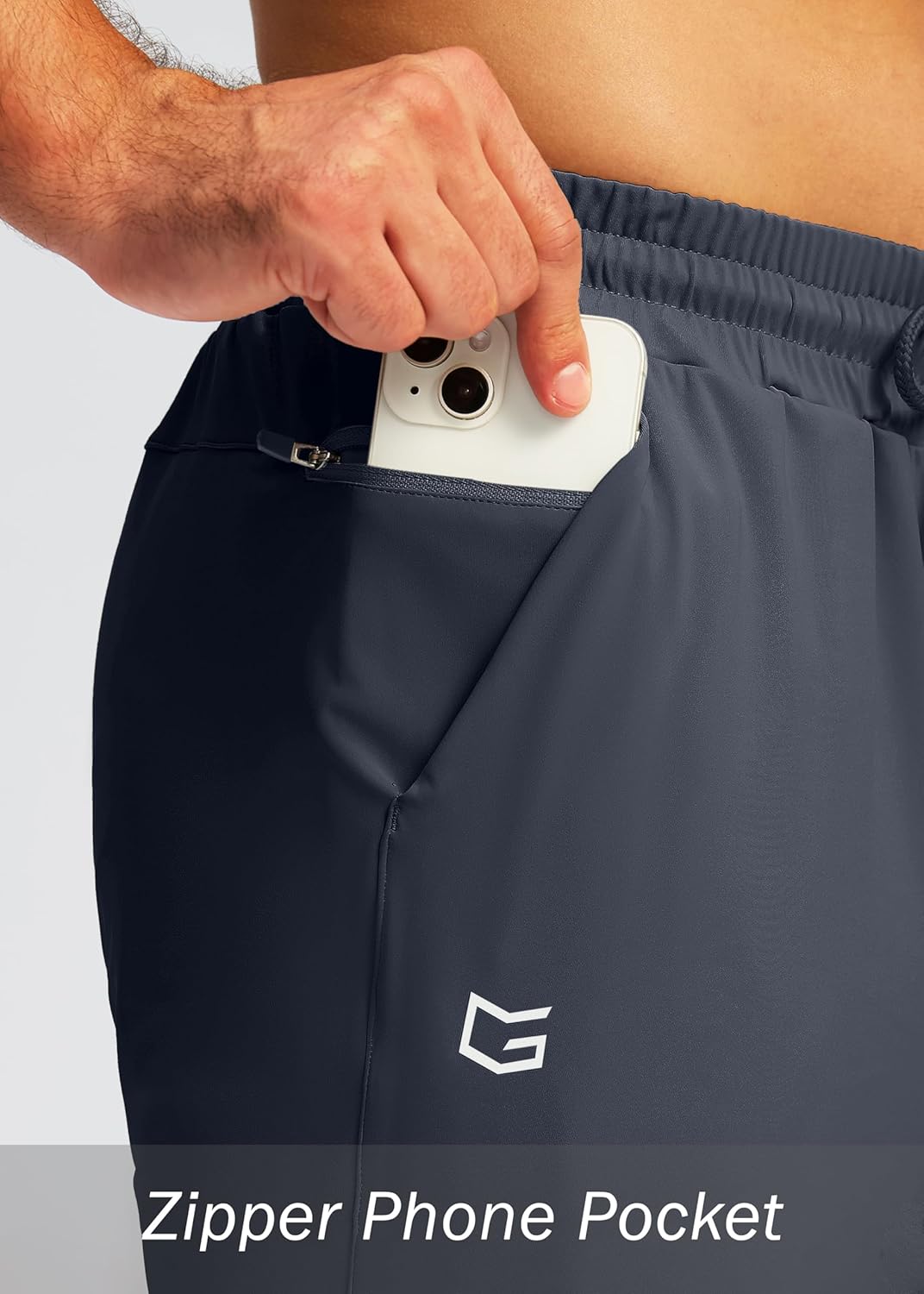 G Gradual Men's Joggers with Zipper Pockets Workout Track Pant Stretch Sweatpants for Men Athletic, Gym, Running - Image 4