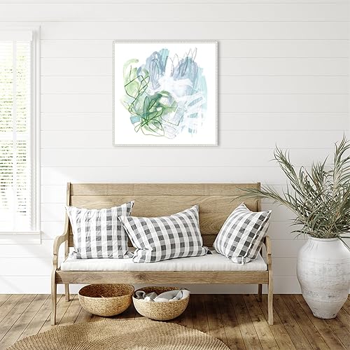 Miniatura 6 de Amanti Art Lienzo enmarcado para pared, 30 x 30 pulgadas, ramita de agua III de June Erica Vess, lienzo enmarcado para pared, obras de arte