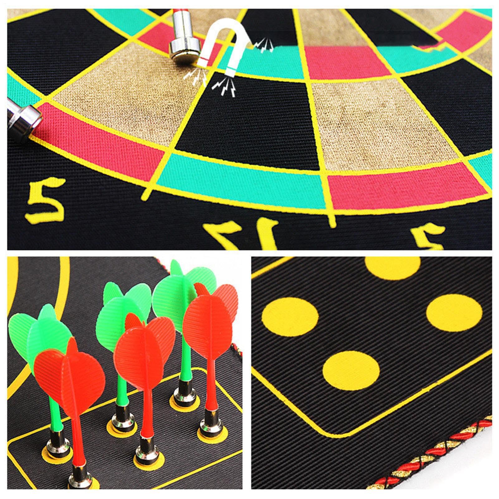 Kids Dart Board, Dart Board für Kinder - Party Play Game Indoor Outdoor,Magnetisches Dartboard doppelseitiges -Brettspiel für Kinder Erwachsene im Innen- und Außenbereich