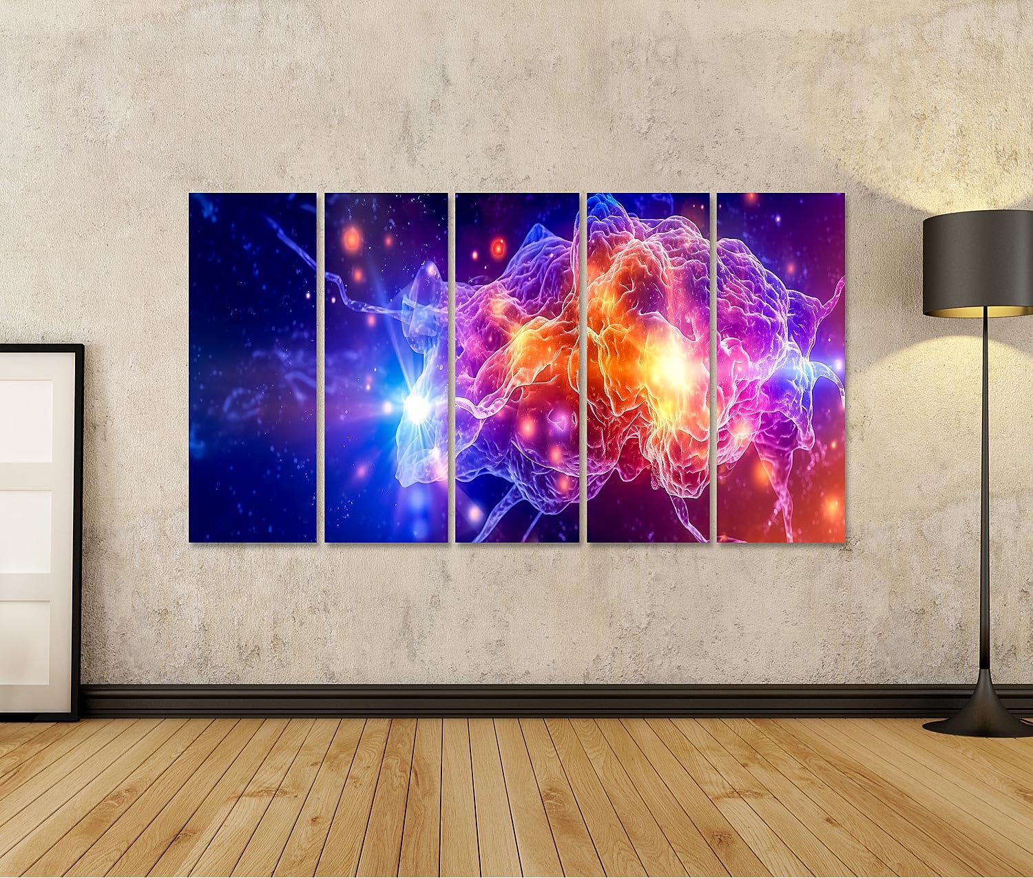 islandburner cuadro sobre lienzo redes neuronales retroiluminado de color rápido sobre datos imágenes murales carteles