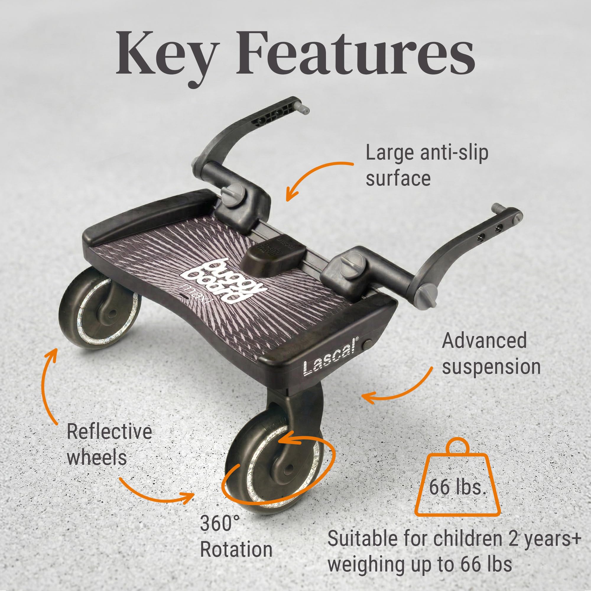 Amazon.com : BuggyBoard Maxi - Black : Baby Stroller Accessories