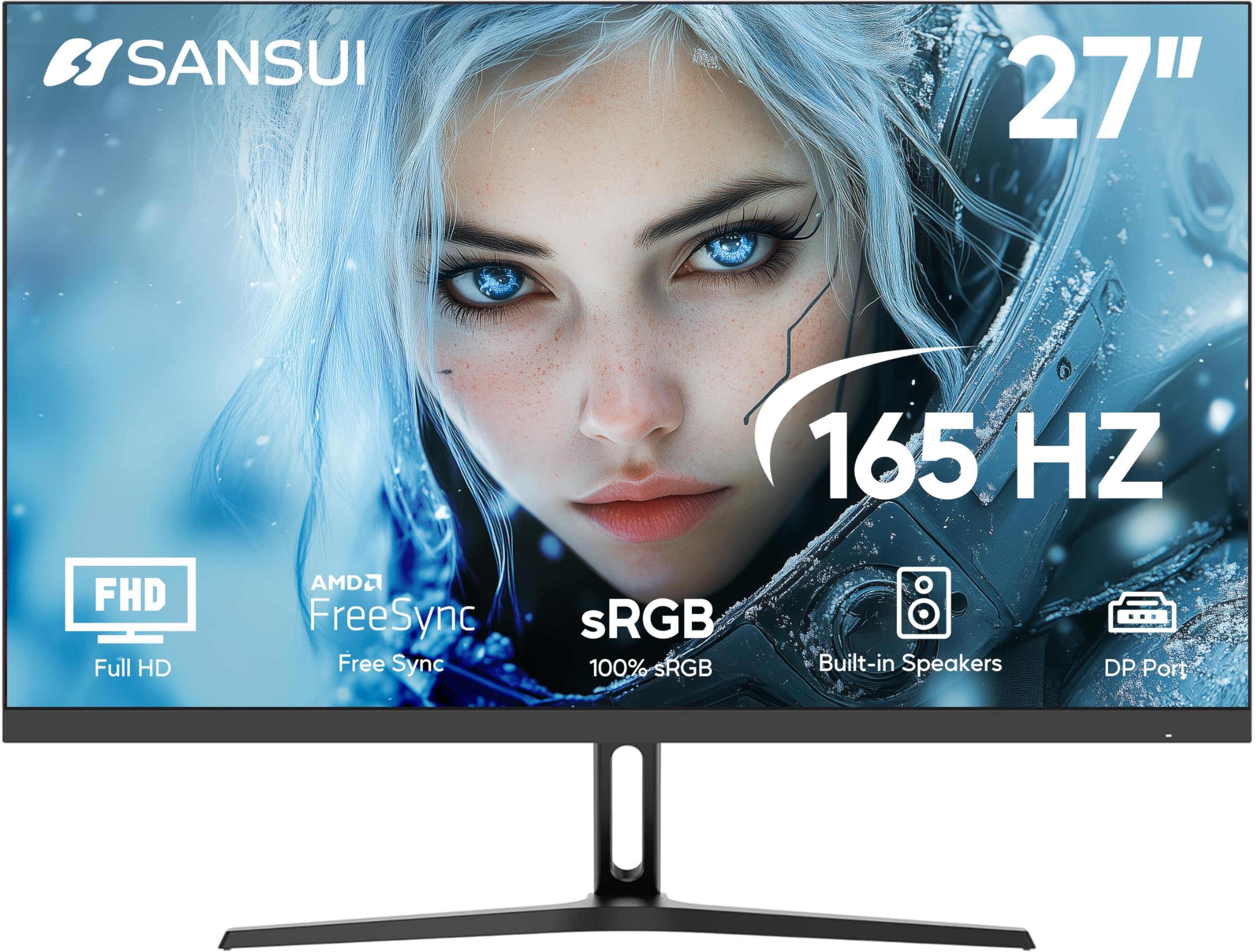 Amazon.com: SANSUI 27 inch Gaming Monitor 165Hz 1ms Computer