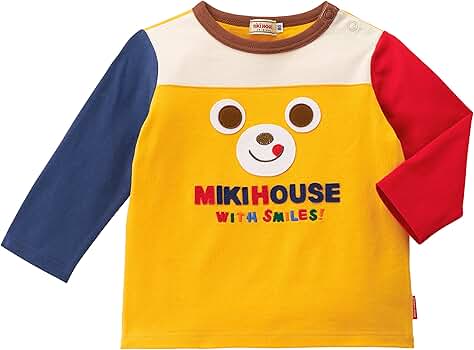 Amazon.co.jp: [ミキハウス] Tシャツ 長袖 男の子 女の子