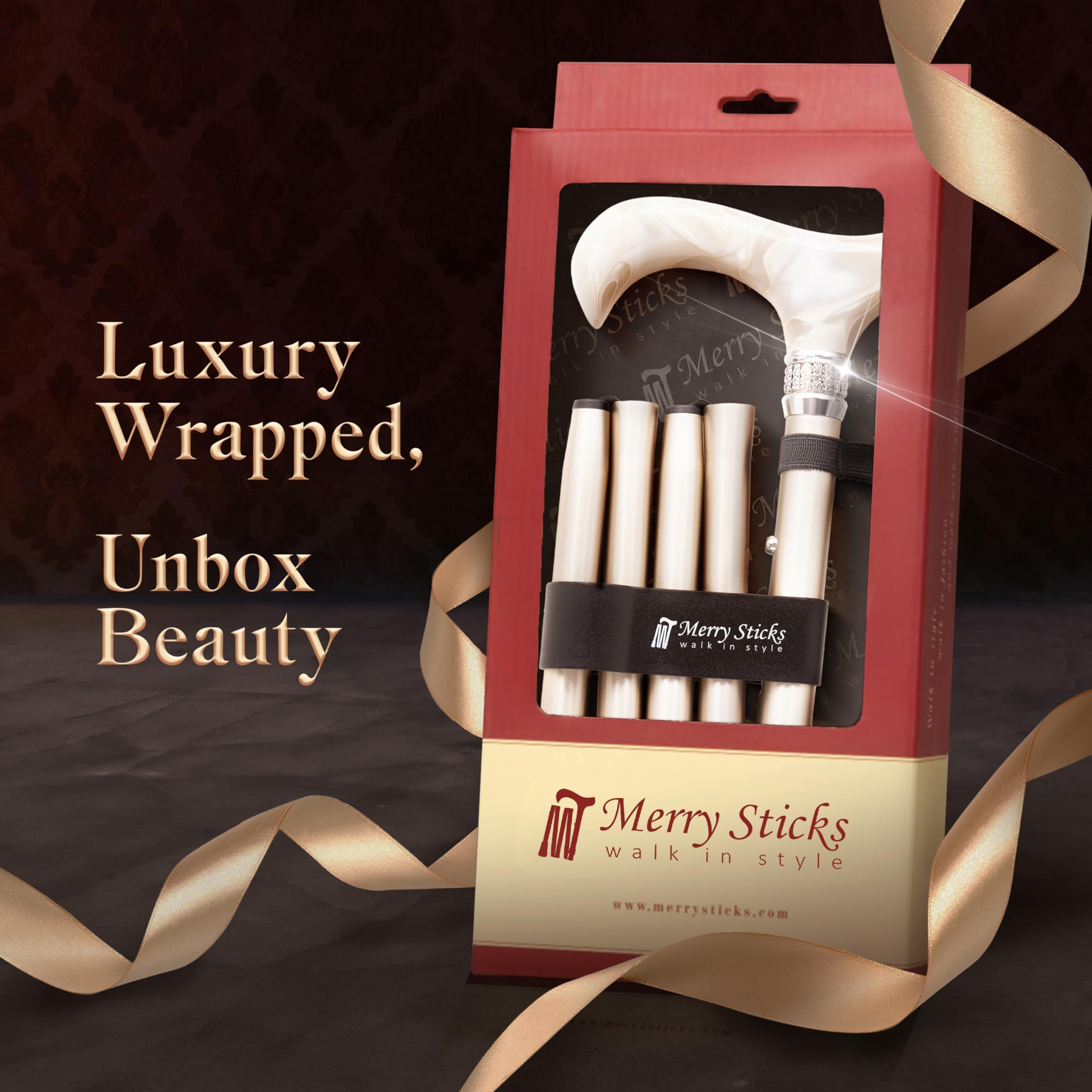 Merry Sticks, bastón Plegable Ajustable de diseño