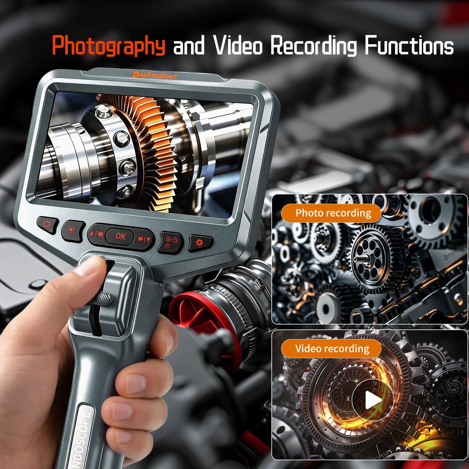 HD Inspection Camera - Borescope with Lights -5