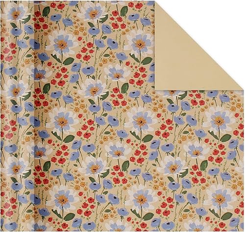 Vista 93 de Aimyoo Rollo de papel de estraza floral, papel de regalo de flores vintage para todas las ocasiones, para bodas, cumpleaños, despedidas de soltera