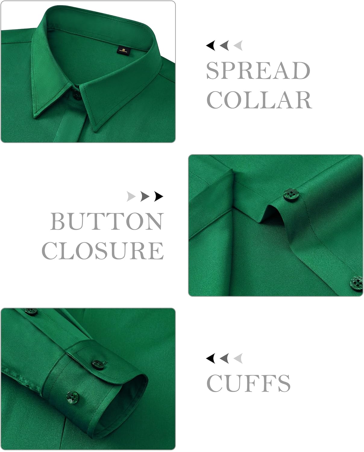 siliteelon Button Down Shirts for Women: Classic Fit Stain Resistant Long Sleeve Dress Shirt Wrinkle Free Business Office - Image 6