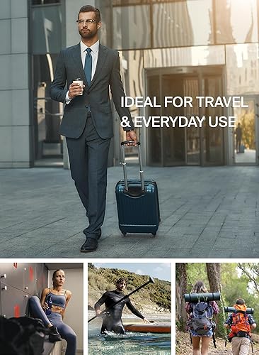 Miniatura 4 de Black Voyage - Bolsa de viaje reutilizable de compresión al vacío para maleta de mano y mochila, reciclada, impermeable IP67, ahorro de espacio