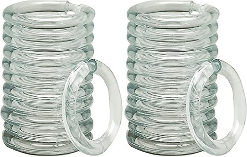 24 ganchos transparentes para ducha, anillos de plástico para barra de cortina, cortinas redondas para baño