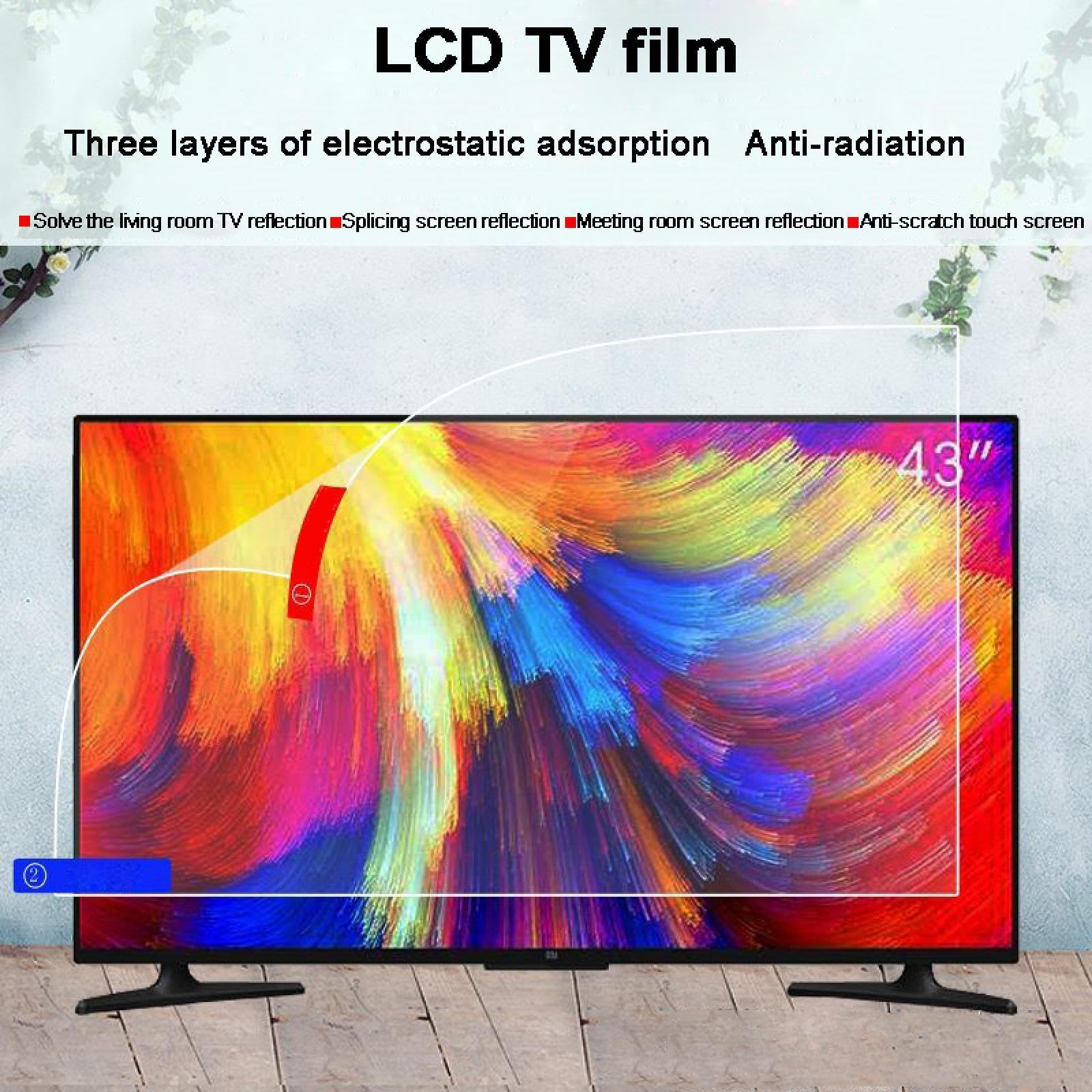 Ochrona przed niebieskim światłem folia do telewizora ochrona oczu odporna na zarysowania folia antyrefleksyjna do ekranu telewizora 121.9 cm-147.3 cm