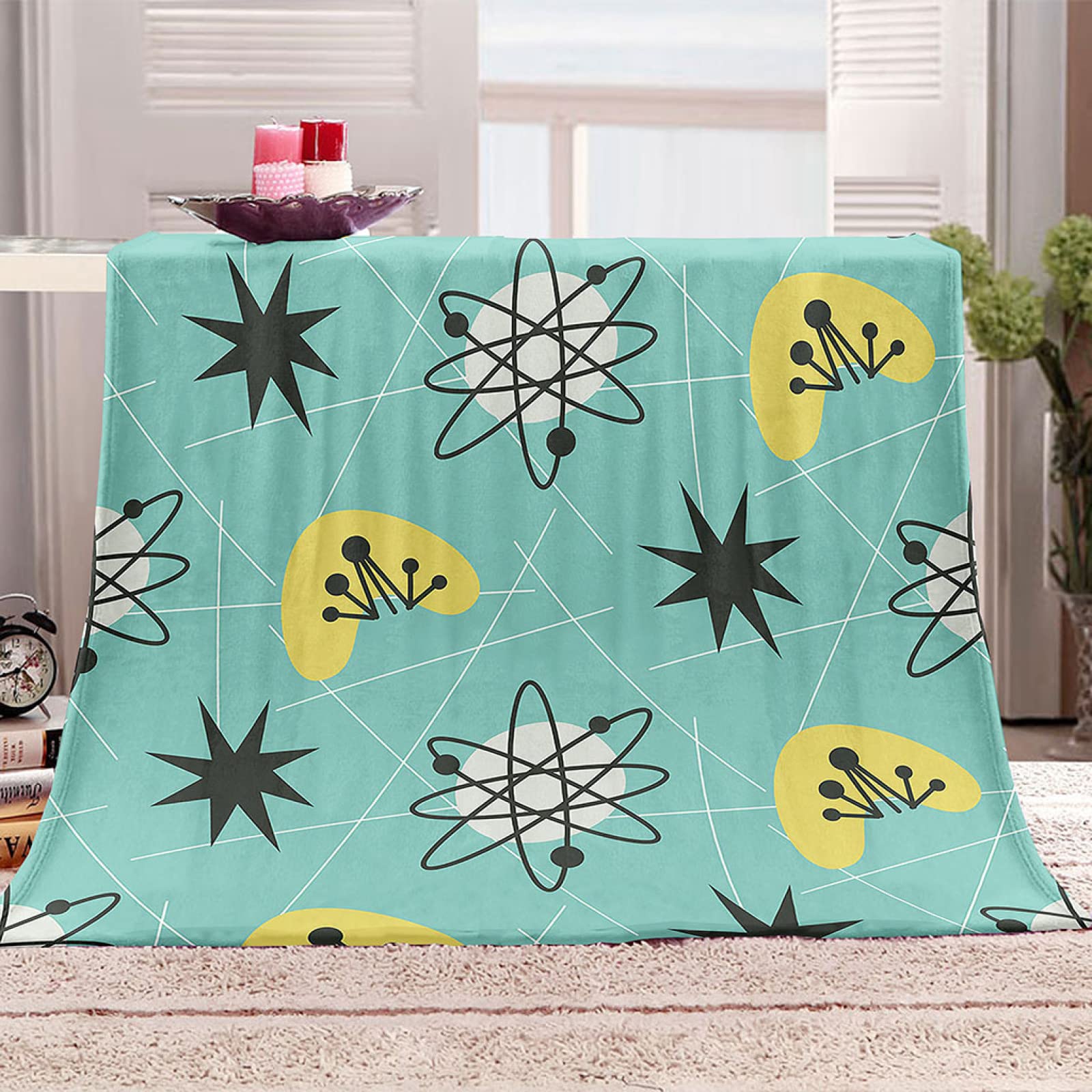 Couverture en flanelle créatif vert pour vos soirées cocooning