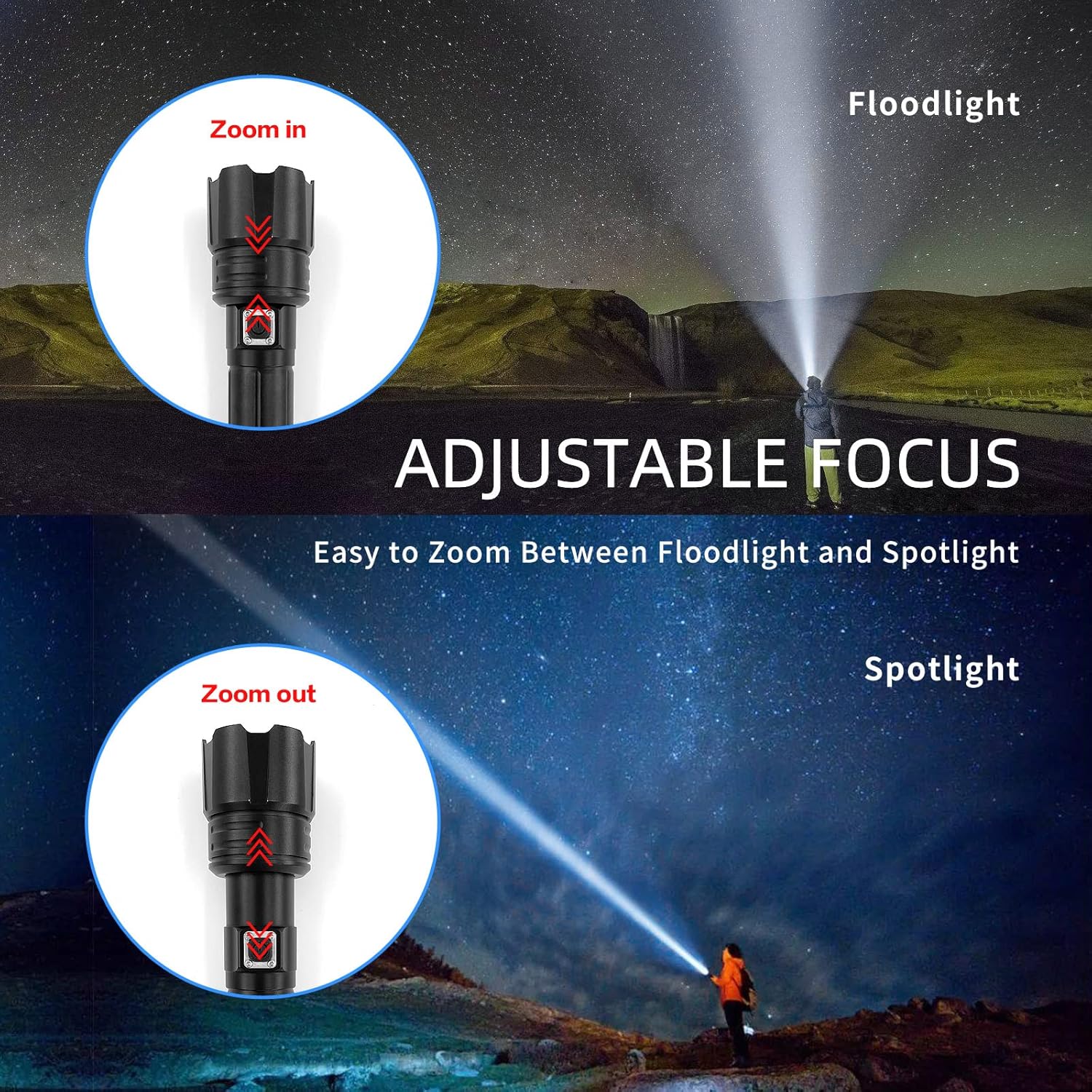 Rechargeable Flashlights Flashlight Waterproof Emergencies Photo