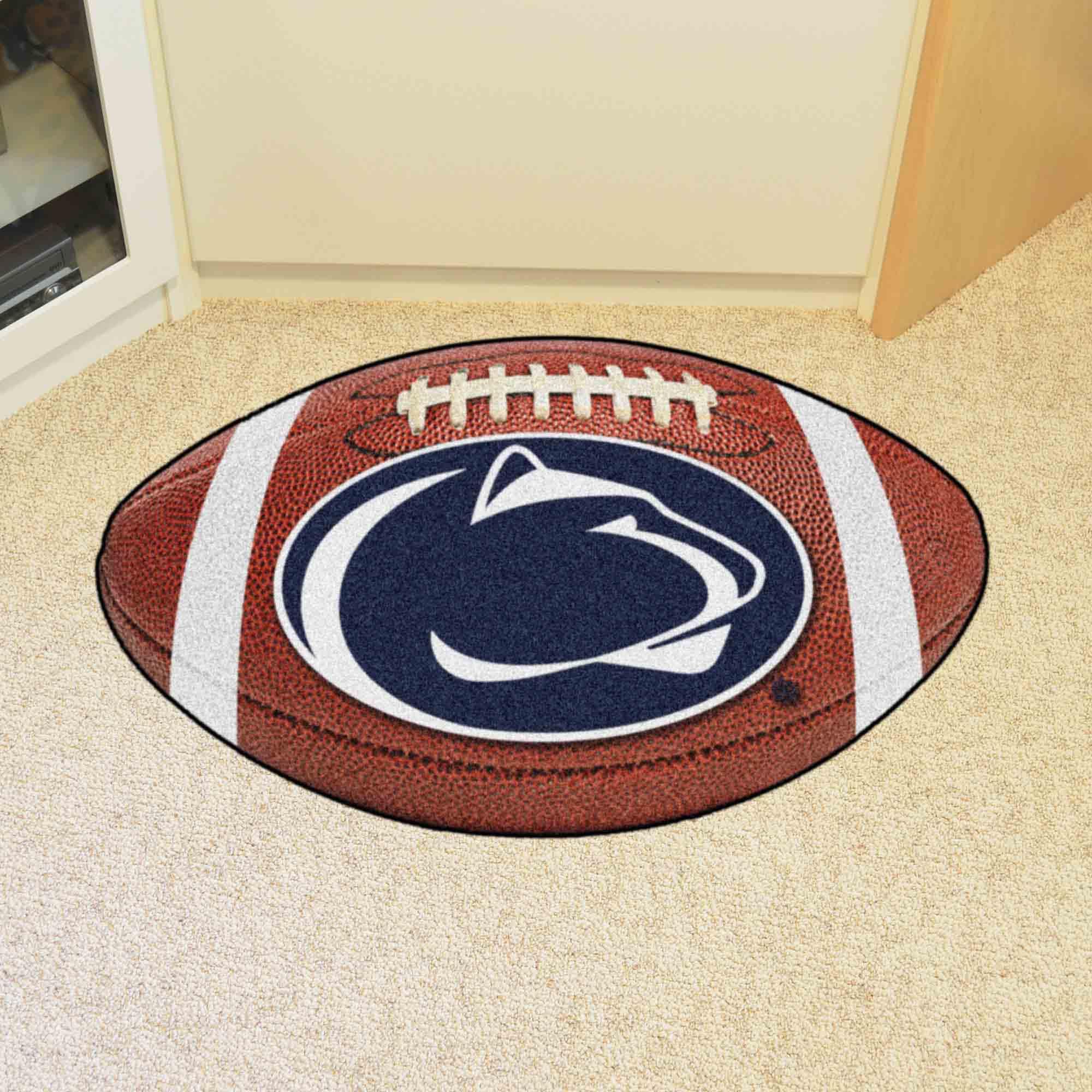 FANMATS 4231 Penn State Nittany Lions Football Rug - 20.5in. x 32.5in. | Sports Fan Home Decor Rug and Tailgating Mat