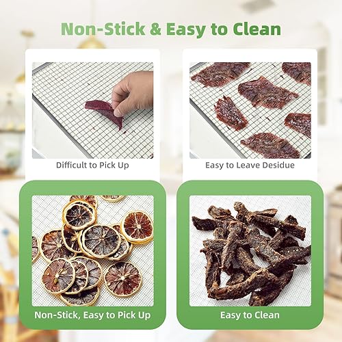 Miniatura 3 de 8 hojas de deshidratador de silicona antiadherentes de alta calidad, alfombrillas de deshidratador de frutas y alimentos, tapete de malla