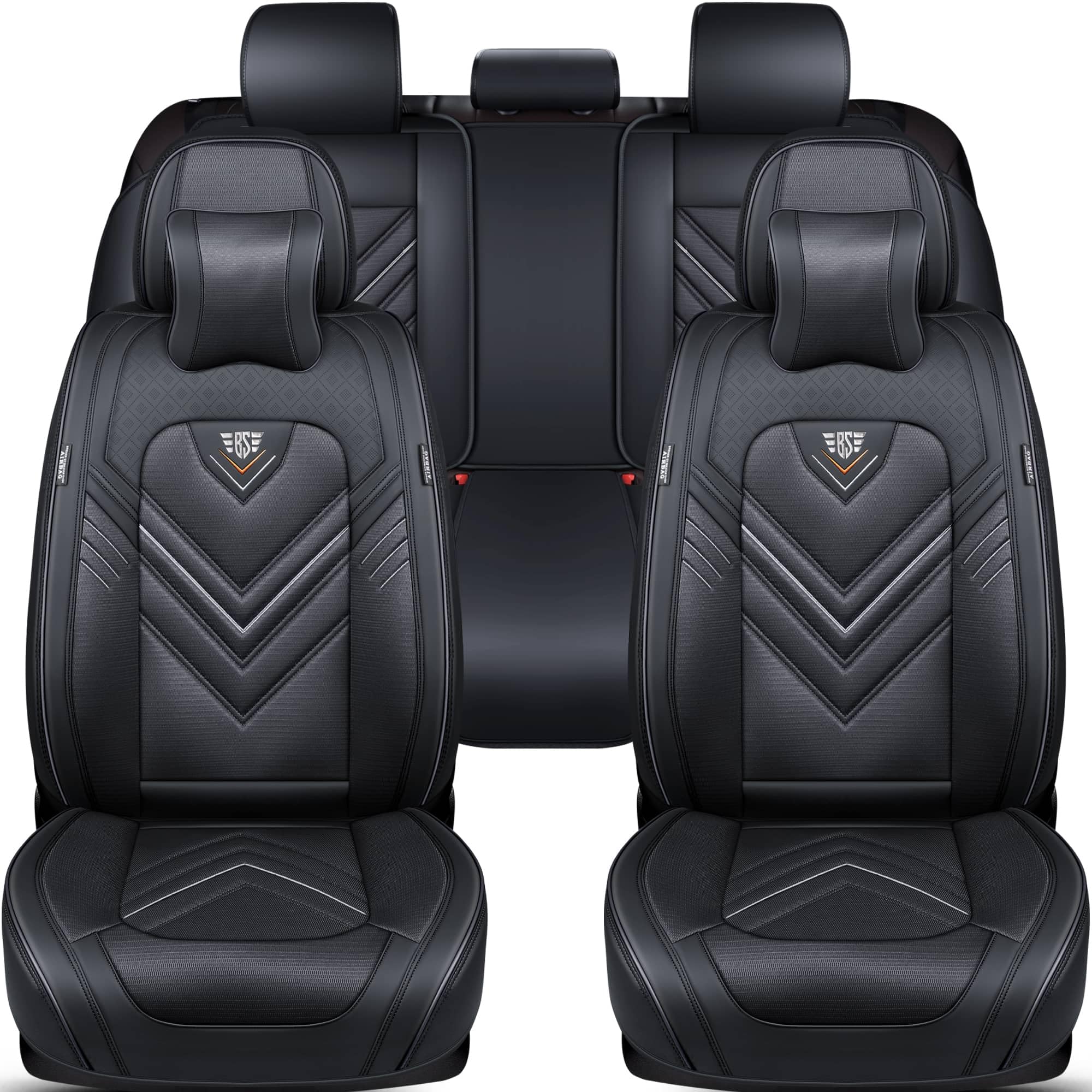 Mitsubishi L200 4 anno di costruzione 2006-16 - Coprisedili compatibili in nero FSL3