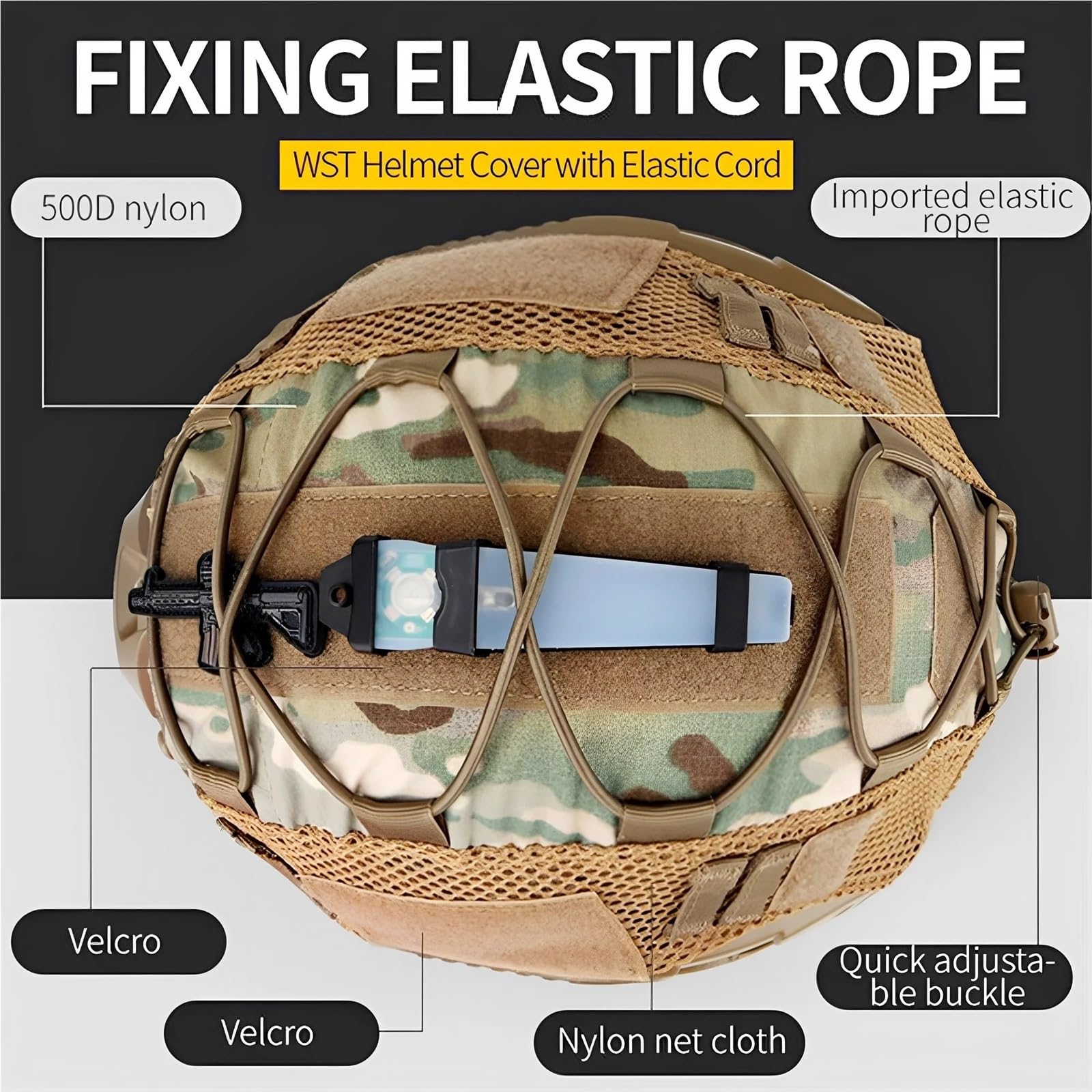 Corde cp - Pochette tactique MK2, étui de batterie pour fast PJ BJ casque camouflage Airsoft Corde cp - Pochette tactique MK2, étui de batterie pour fast PJ BJ casque camouflage Airsoft