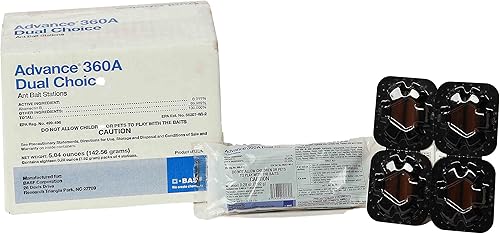 BASF Advance - Estaciones de cebo para hormigas de doble elección 360A con 2 matrices de cebo, mata hormigas faraón, hormigas argentinas y hormigas