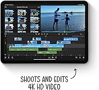Vista 4 de Apple iPad Air (10.9 pulgadas, Wi-Fi + Cellular, 256GB) - Gris espacial (último modelo, 4.ª generación) (reacondicionado)