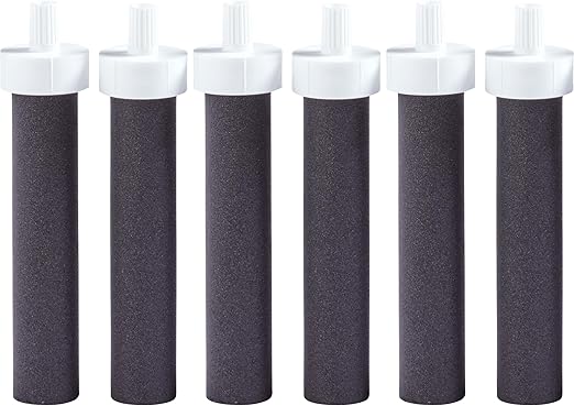 Brita Water Bottle Replacement Filters, BPA-Free, Replaces 1,800 Plastic Water Bottles a Year, Lasts Two Months or 40 Gallons, Includes 6 Filters