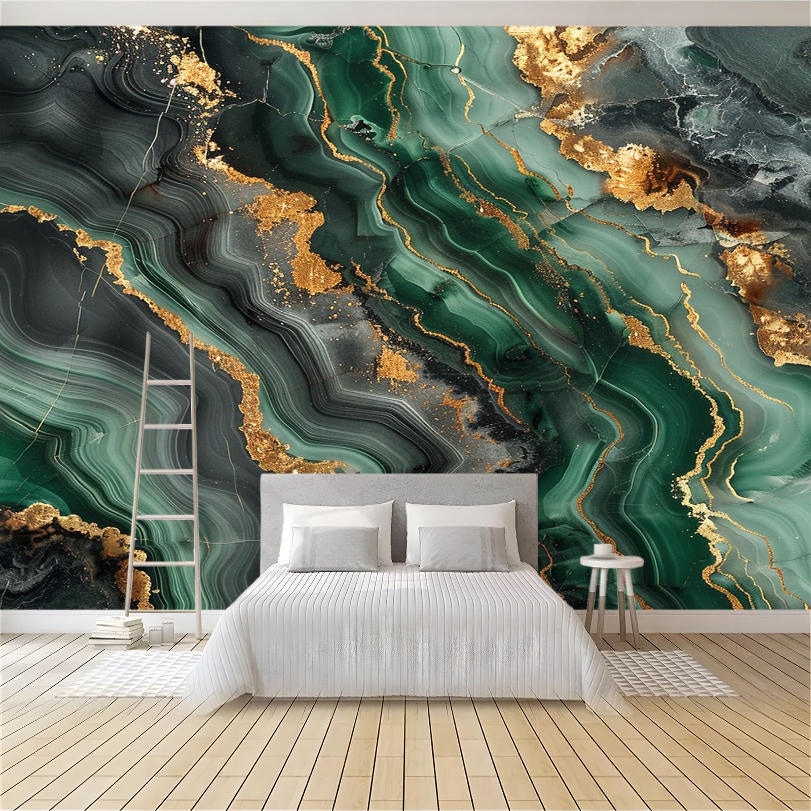 Carta Da Parati 3D Personalizzata Moderna Luce Astratta Lusso Artistico  Dorato Paesaggio Foto Murale Camera Da, image size:1600x1600