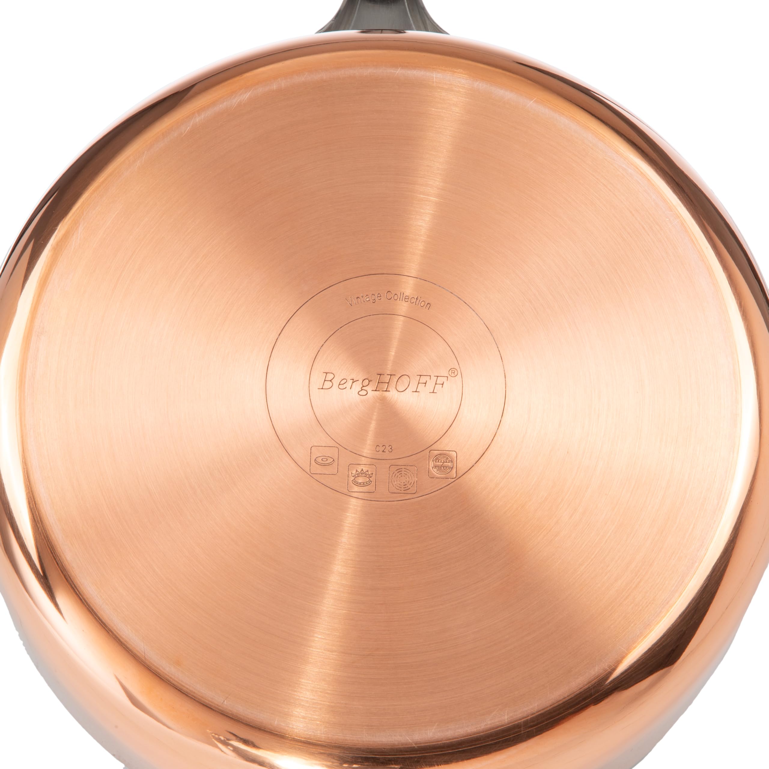 Amazon.com: BergHOFF Vintage Tri-Ply Copper 9.5in Dutch Oven 5.75