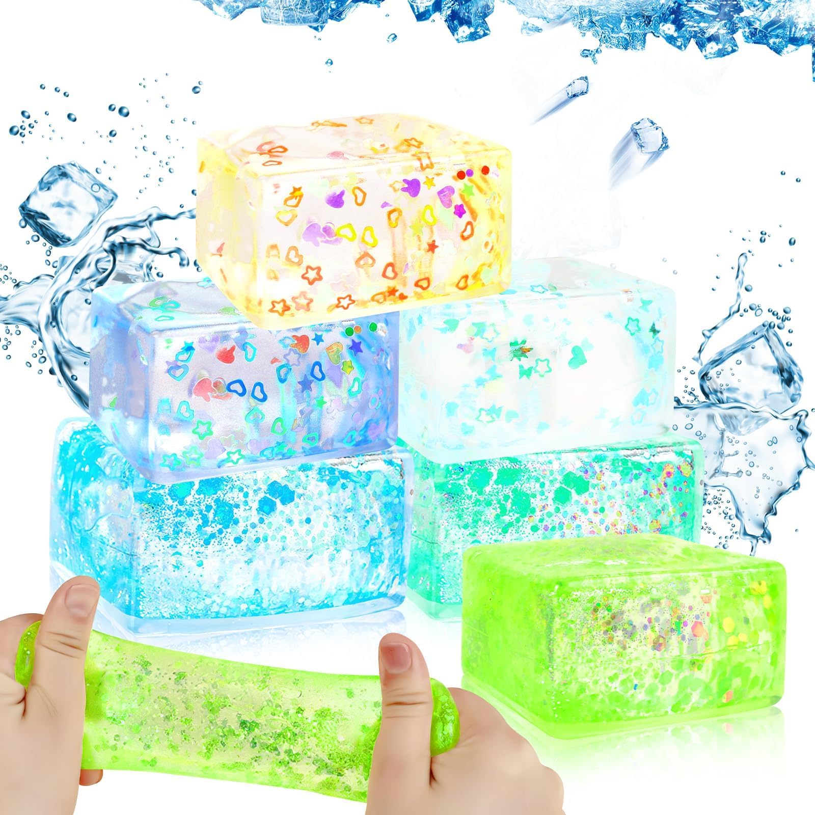 Nee Doh Nice Cube Ice Cube Stress Balls For Kids & Adults - Squeeze ...