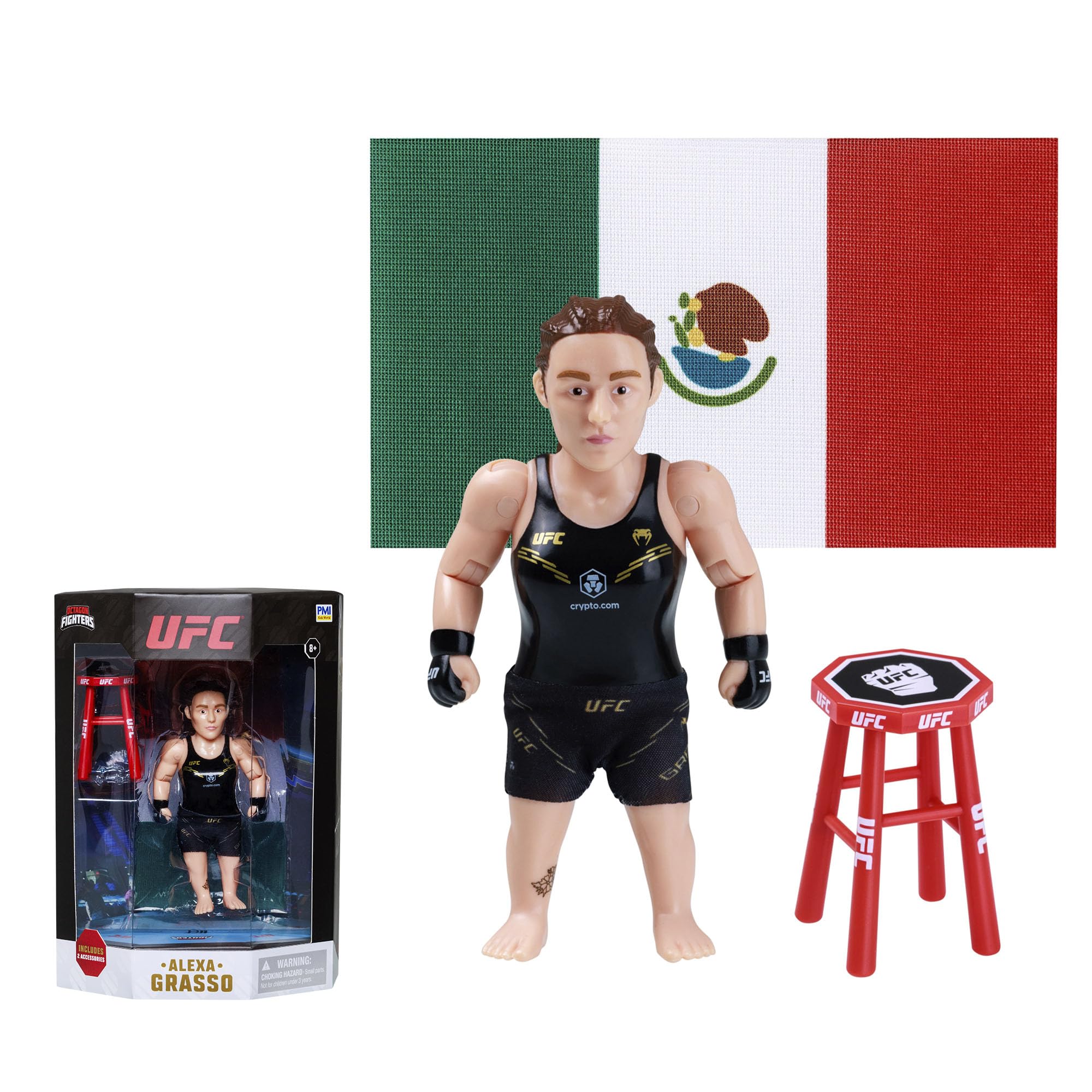 Bizak UFC Legends Alexa Grasso Figure 11.5 cm with Accessories Official Collection MMA 8 Years (64119016-03)