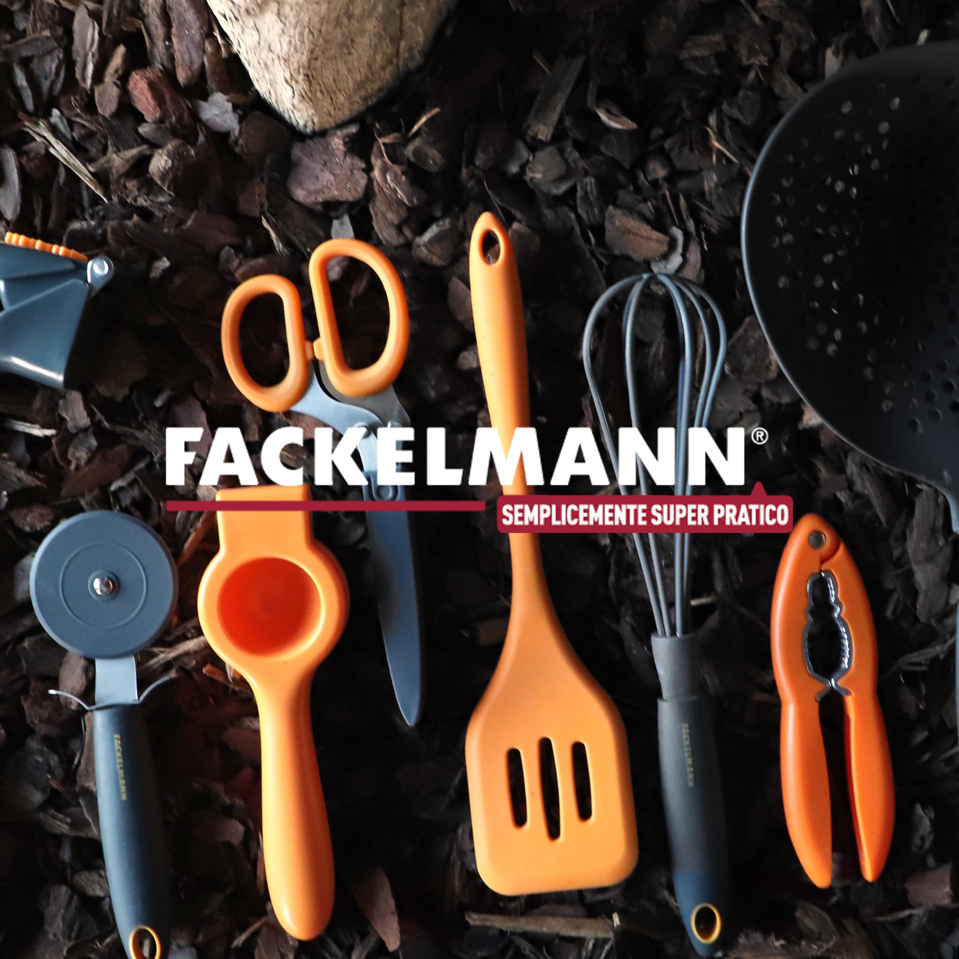 Fackelmann Paletta Lasagnein Nylon 30x4x9 cm Linea Soft Collection - Praticità D'Uso - Lavabile in Lavastoviglie - Materiali Resistenti Termoplastico e Nylon