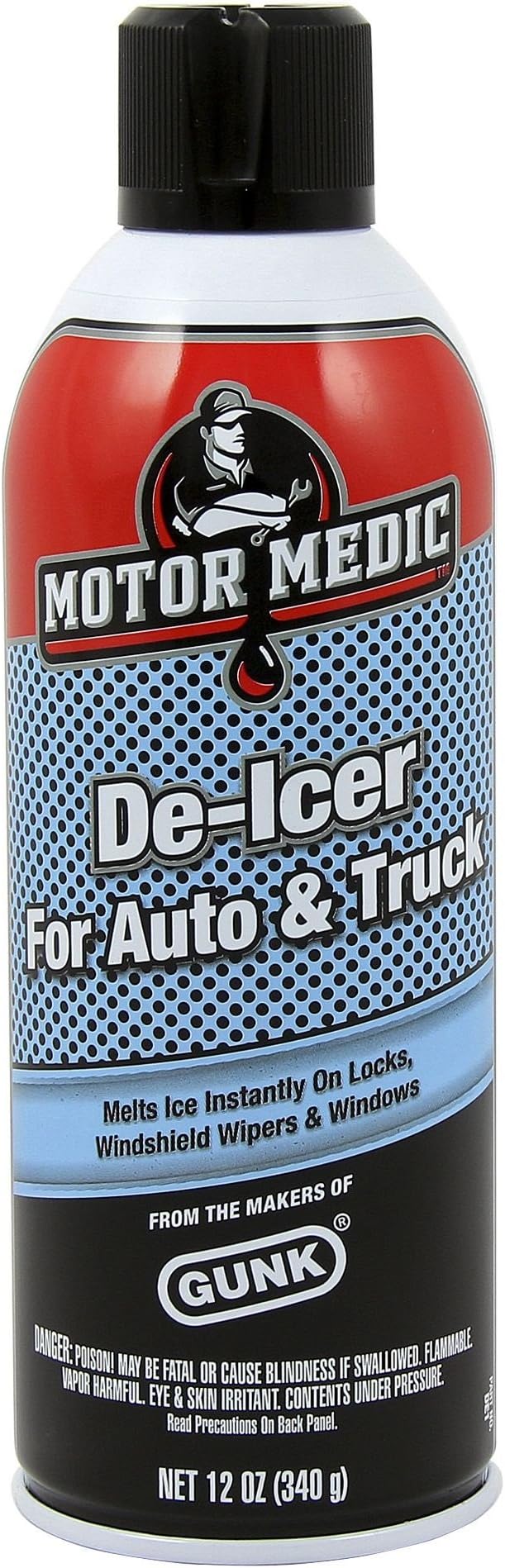 GUNK DE1 Automotive Windshield De-Icer - 12 oz.