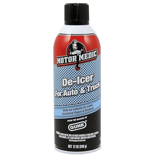 GUNK DE1 Automotive Windshield De-Icer - 12 oz.