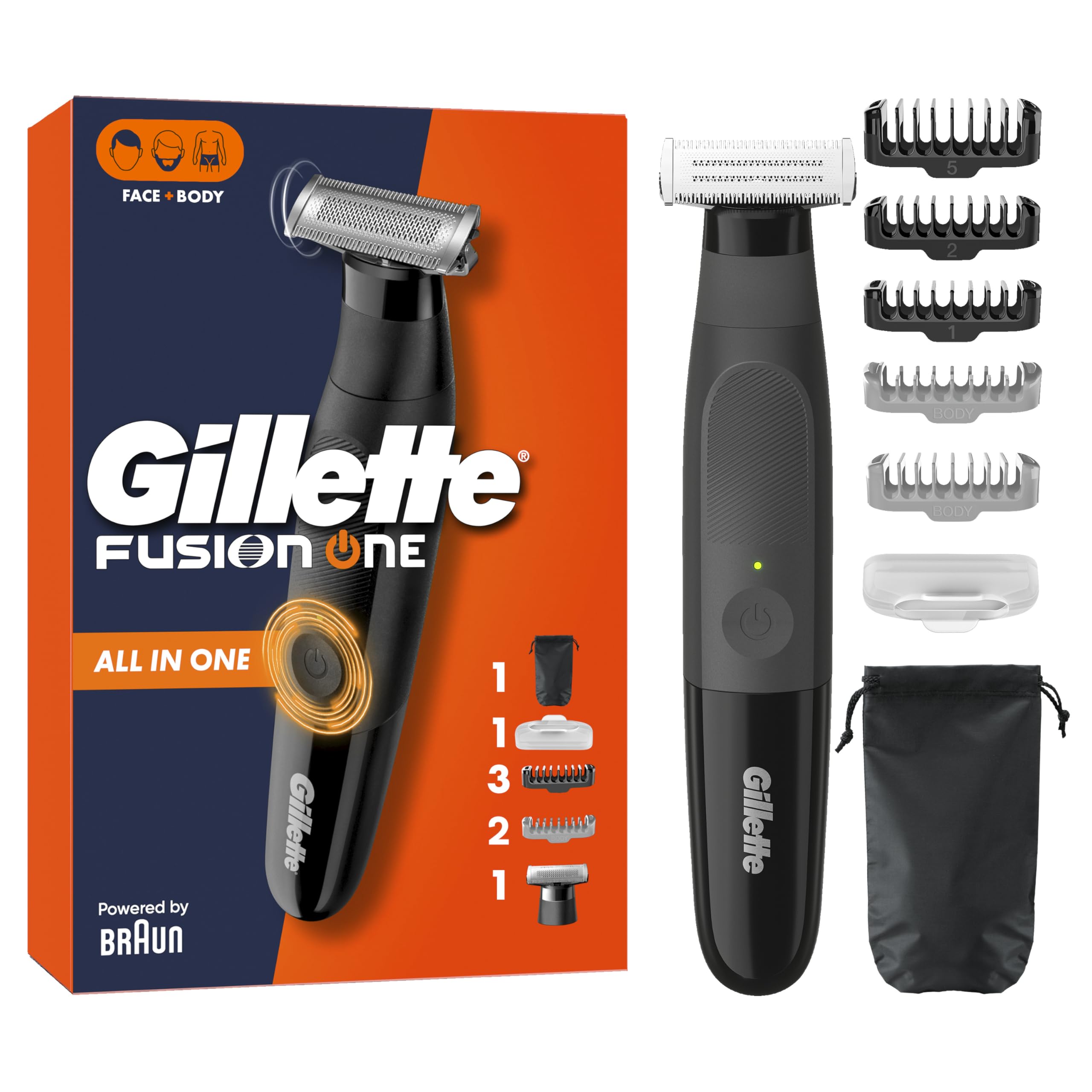 Oferta: Gillette Fusion One Recortadora De Barba Y Afeitadora