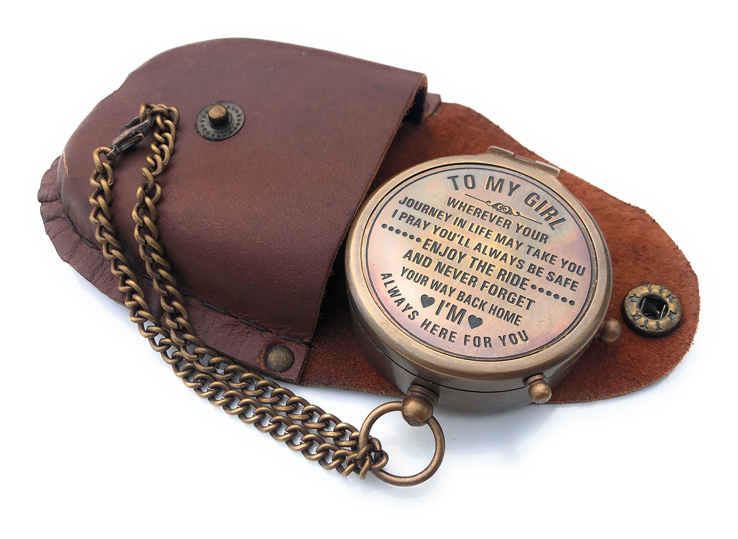 Nautical-Mart Brass Compass Gift to My Son Compass,My Son,to My Son,Son from Dad,Gift for Son,Father Son Gift,Mother Son Gift,Love Mom,Son from Mom, Love Dad (to My Girl)